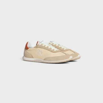 Racer Sneaker in Nylon, Suede Calfskin and Calfskin
