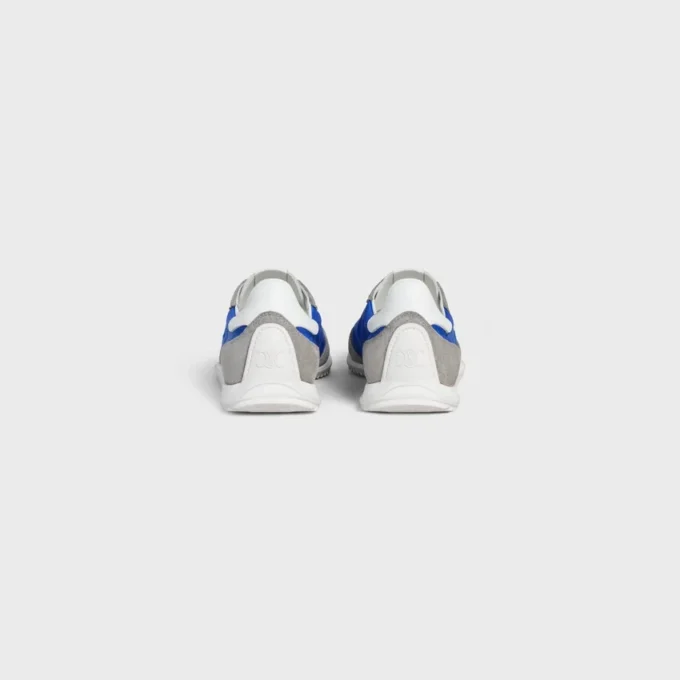 Racer Sneaker in Nylon, Suede Calfskin and Calfskin