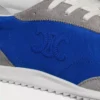 Racer Sneaker in Nylon, Suede Calfskin and Calfskin