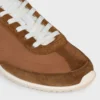 Racer Sneaker in Nylon, Suede Calfskin and Calfskin