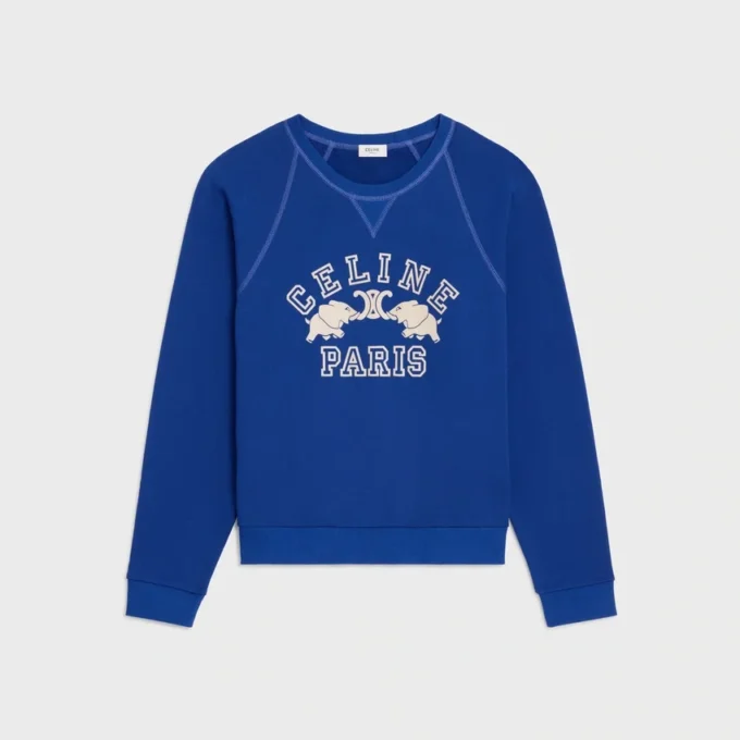 Regular Sweatshirt in Cotton Fleece Regular Sweatshirt in Cotton Fleece