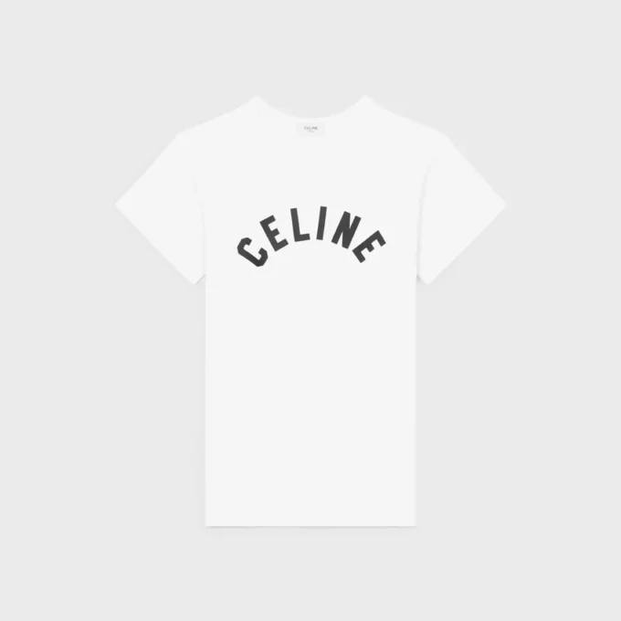 Regular T-Shirt in Ribbed Cotton Jersey