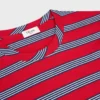 Regular T-Shirt in Striped Cotton Jersey