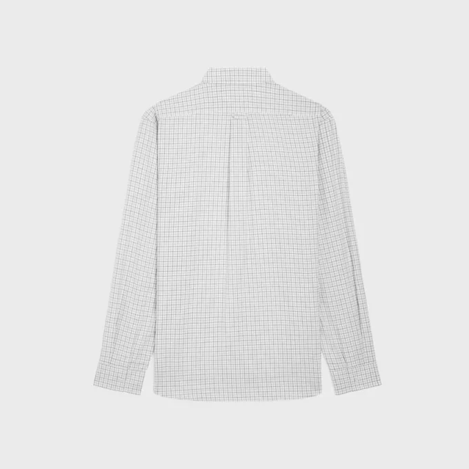 Relaxed Shirt in Checked Cotton Twill Relaxed Shirt in Checked Cotton Twill
