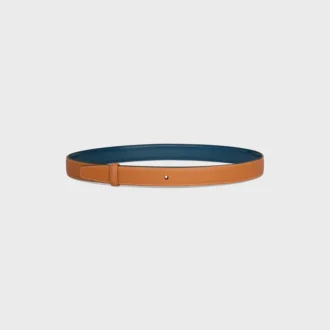 Reversible Strap 25Mm in Taurillon and Natural Calfskin Reversible Strap 25Mm in Taurillon and Natural Calfskin