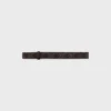Reversible Strap 25Mm in Taurillon Leather and Triomphe Canvas