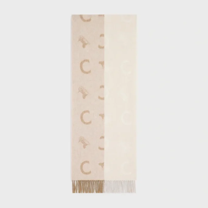 Scarf in Wool and Cashmere