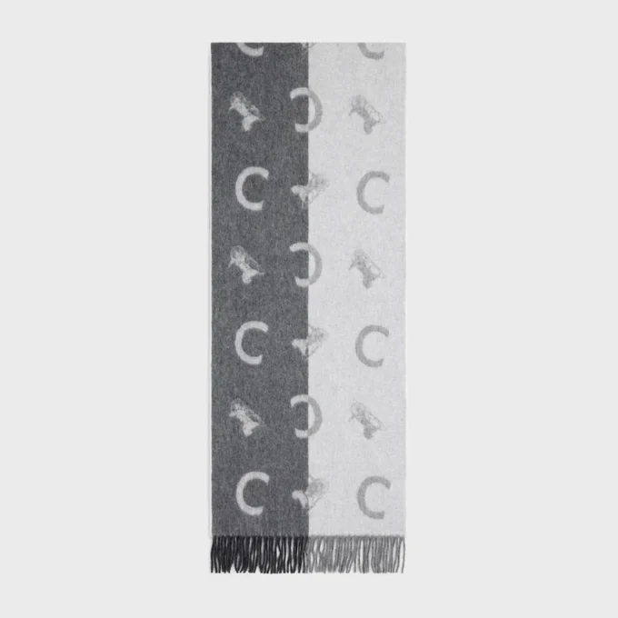 Scarf in Wool and Cashmere