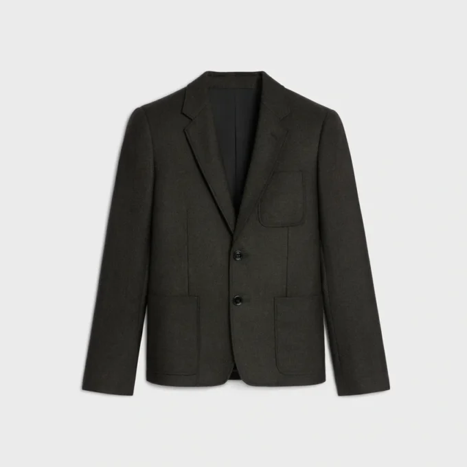 Short Jacket in Cashmere Flannel Short Jacket in Cashmere Flannel