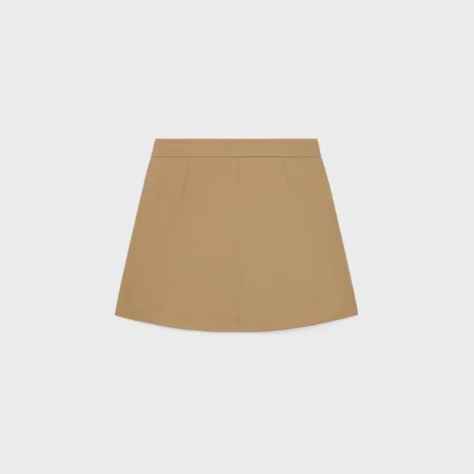 Short Skirt in Cotton Gabardine Short Skirt in Cotton Gabardine