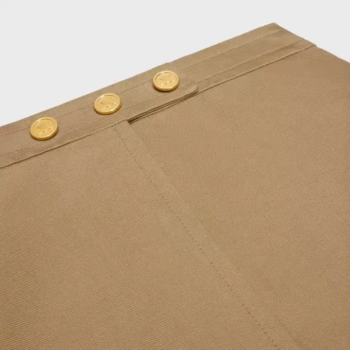 Short Skirt in Cotton Gabardine Short Skirt in Cotton Gabardine