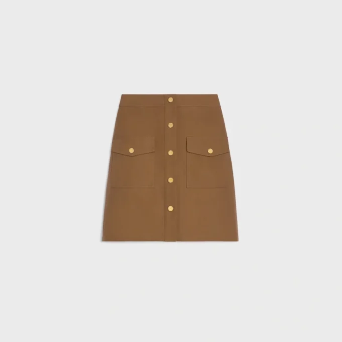 Short Skirt in Cotton Twill Short Skirt in Cotton Twill