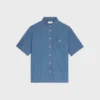 Short-Sleeved Shirt in Cotton Denim