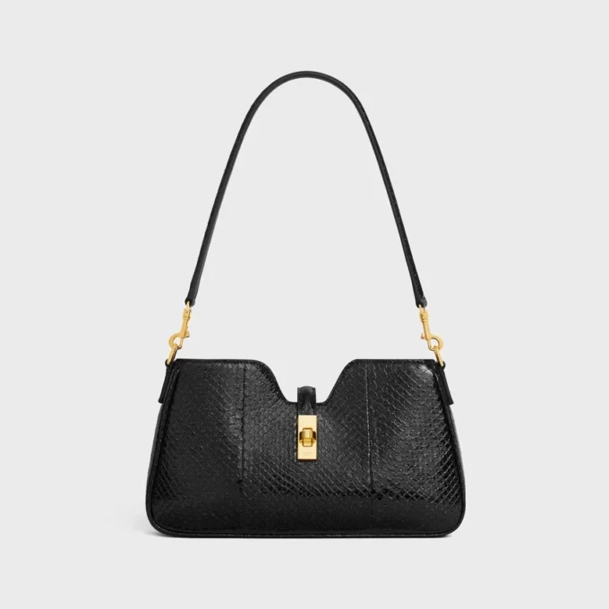 Shoulder Camille 16 Soft in Python Glitter