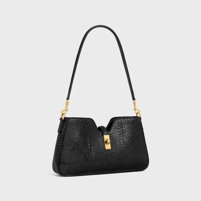 Shoulder Camille 16 Soft in Python Glitter