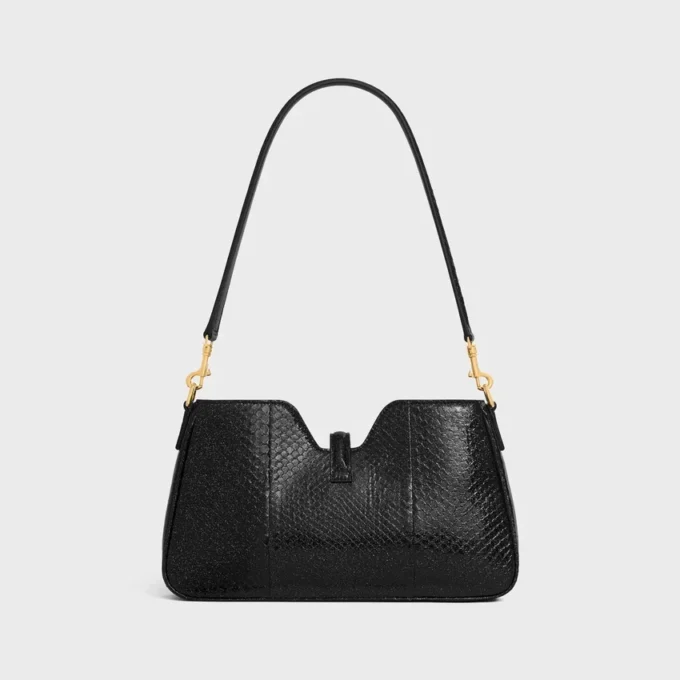 Shoulder Camille 16 Soft in Python Glitter