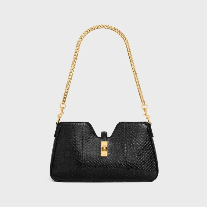 Shoulder Camille 16 Soft in Python Glitter