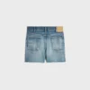 Skate Shorts in Electric Sky Wash Denim