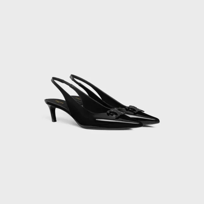 Slingback Alma in Patent Calfskin
