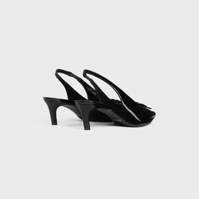 Slingback Alma in Patent Calfskin