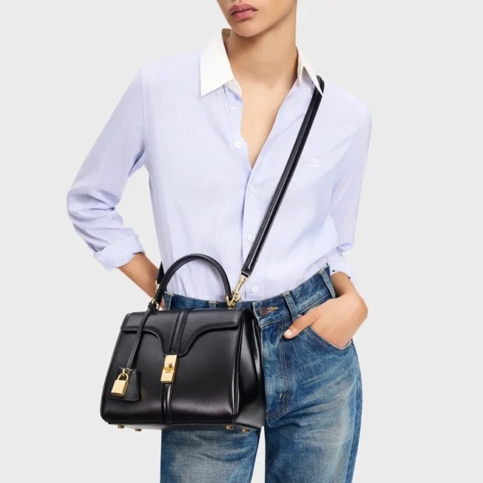 Small 16 Bag in Satinated Calfskin Small 16 Bag in Satinated Calfskin