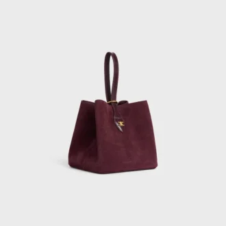 Small Amber in Suede and Python Effect Calfskin