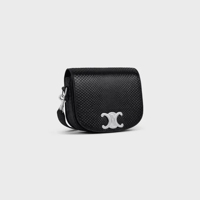 Small Besace Strap Triomphe in Python