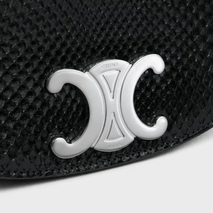 Small Besace Strap Triomphe in Python