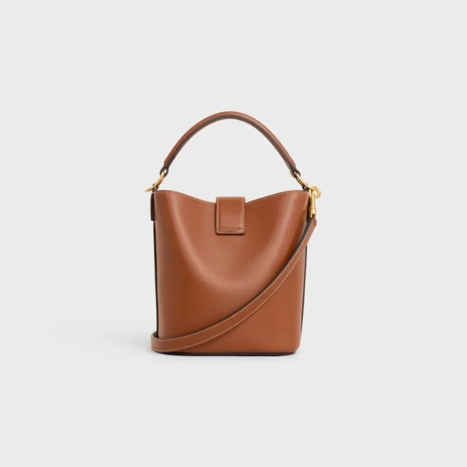Small Bucket Louise in Smooth Calfskin