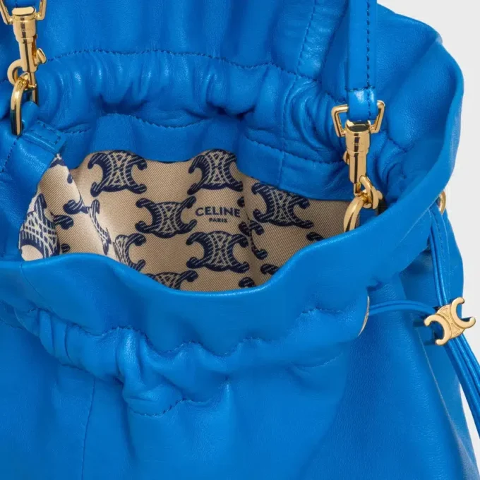 Small Crystal Pouch in Lambskin