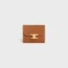 Small Flap Wallet Triomphe in Nubuck Calfskin