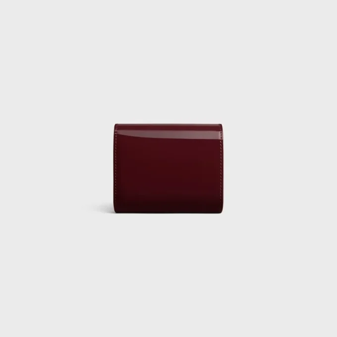 Small Flap Wallet Triomphe in Patent Calfskin