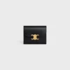 Small Flap Wallet Triomphe in Shiny Calfskin