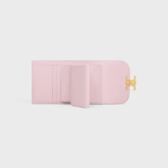 Small Flap Wallet Triomphe in Shiny Calfskin Small Flap Wallet Triomphe in Shiny Calfskin