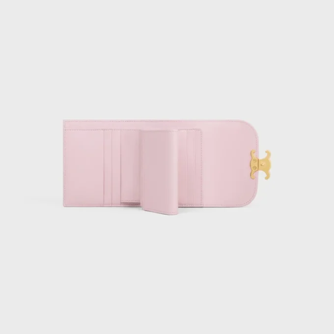 Small Flap Wallet Triomphe in Shiny Calfskin