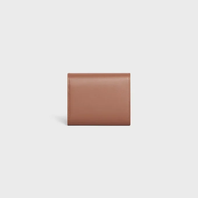 Small Flap Wallet Triomphe in Shiny Calfskin