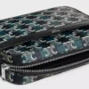 Small Messenger Bag in Striped Triomphe Canvas and Calfskin