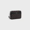 Small Messenger Bag in Triomphe Canvas and Calfskin