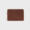 Small Pouch with Strap Cuir Triomphe in Grained Calfskin