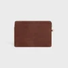 Small Pouch with Strap Cuir Triomphe in Grained Calfskin