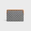 Small Pouch with Strap Cuir Triomphe in Jacqaurd Triomphe All Over