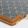 Small Pouch with Strap Cuir Triomphe in Jacqaurd Triomphe All Over