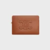 Small Pouch with Strap Cuir Triomphe in Smooth Calfskin