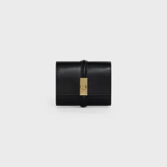 Small Trifold Wallet 16 in Satinated Calfskin Small Trifold Wallet 16 in Satinated Calfskin
