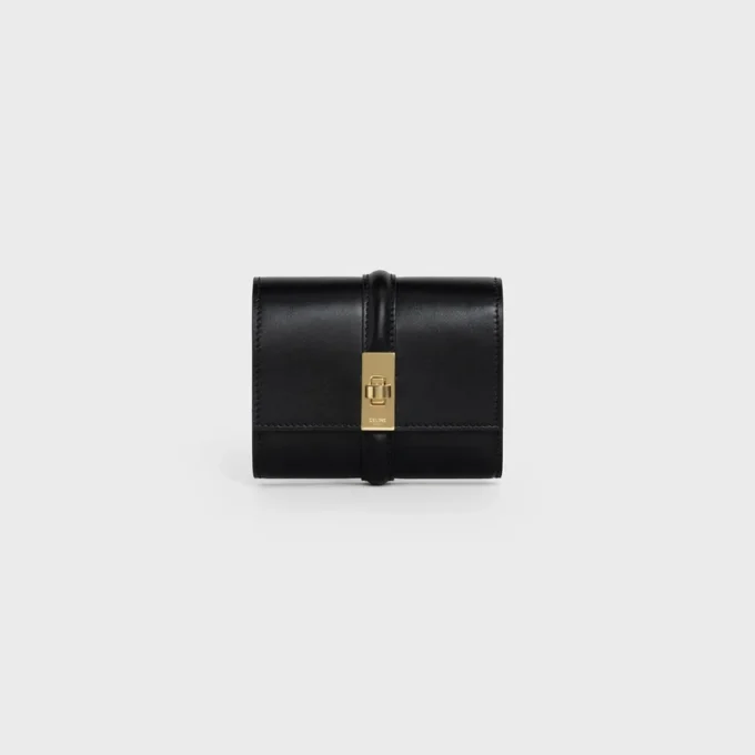 Small Trifold Wallet 16 in Satinated Calfskin