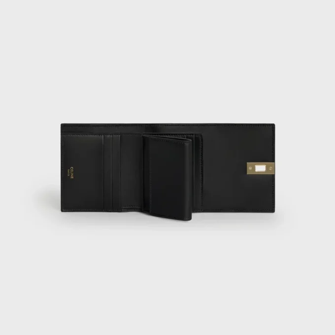 Small Trifold Wallet 16 in Satinated Calfskin