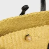 Small Triomphe Beads Basket in Sisal and Calfskin Small Triomphe Beads Basket in Sisal and Calfskin