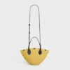Small Triomphe Beads Basket in Sisal and Calfskin Small Triomphe Beads Basket in Sisal and Calfskin