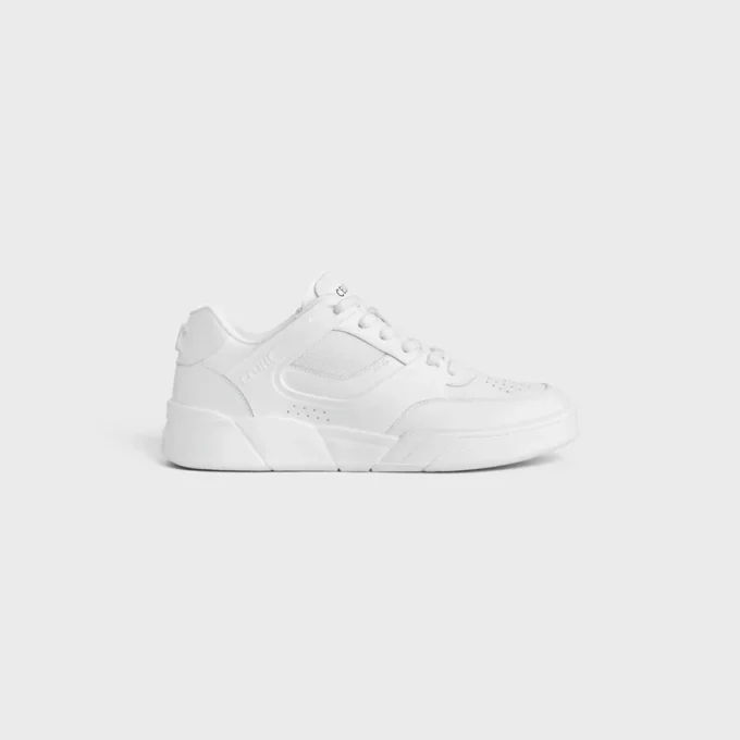 Sneaker Trainer Ct-09 in Calfskin and Mesh