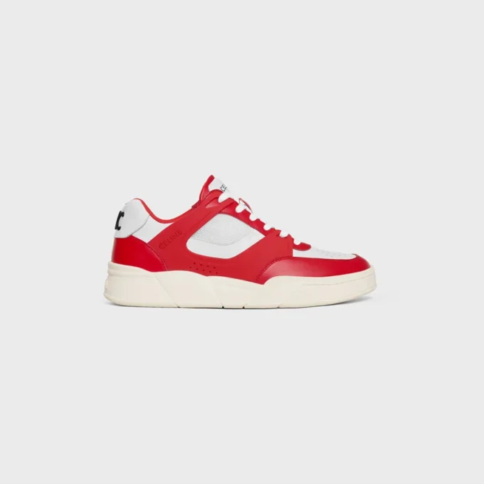 Sneaker Trainer Ct-09 in Calfskin and Mesh